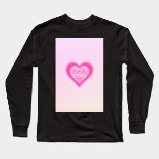 Angel Number 222 Heart Aura Long Sleeve T-Shirt